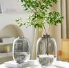 Vaso de Vidro Monstera de Luxo Leve Ornaments Relógio de Parede Hidropônico Salgueiro da Neve Madeira de Cavalo Cultura em Água Arranjo de Flores Decoração de Chão para Sala de Estar