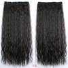 Peruca para Mulheres com Cabelo Longo Cacheado, 5 Presilhas, Extensões de Cabelo com Permanente de Milho, Cachos de Lã de Exportação Europeia e Americana, Peças de Peruca de Uma Peça