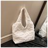 Internet celebridade handmade grande capacidade estudante estilo ocidental simples bolha xadrez estilo coreano moda all-match bolsa de ombro das mulheres nova mão