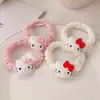 Linda Diadema de Gatito de Dibujos Animados Estilo Coreano para Niña Cuerda para la Cabeza de Bucle Intestinal Pequeño Banda de Goma Dulce de Alta Elasticidad Cuerda para el Cabello Accesorios para el Cabello