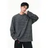 Nuevo Top Casual de Raya Hermosa para Hombre, Estilo Retro Americano, Corte Relajado y Holgado para Adolescentes - 280G Otoño/Invierno 2026