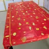 Mantel Rectangular de Año Nuevo Sala de Estar Festivo de Alto Nivel Rojo Mantel para Mesa de Comedor Año Nuevo Boda Mesa de Café Mesa de Comedor Mantel