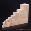 Bloques de Madera Maciza, Materiales DIY de Madera de Pino, Bloques de Construcción, Adornos de Base de Exhibición, Artesanías de Madera al por Mayor, Base Giratoria