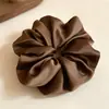 Lazo para el cabello suave y de alta gama, Moño para el cabello estilo perezoso, Estampado de leopardo Nuevo Scrunchie Grande 2026