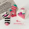 Calcetines de gusano de primavera y verano de malla fina transpirable para niños, calcetines de algodón color caramelo para niñas, calcetines de tubo para bebé
