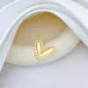 [Oro Real de Cobre] Amor Elegante Moda Nicho Exportación Transfronteriza DIY Joyería Hecha a Mano Colgante de Cobre Zirconio Microincrustado con