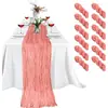 Amazon Transfronterizo Bali Hilo Mantel de Mesa Tela Plegada Fiesta Navideña Boda Decoración Mantel de Mesa Arrugado Venta al por Mayor