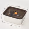 Recipiente hermético de acero inoxidable antibacteriano 316 para el hogar, refrigerado, congelado, para mantener fresco, almacenamiento sellado al vacío, fiambrera para fruta, arroz