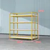Estantería de exhibición para tienda de textiles para el hogar, juego de cuatro piezas, soporte de exhibición para edredón, almohada, ropa de cama, estantería de isla de doble cara para tela
