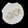 Pétalas de Íris Estampadas a Ouro Flor Oceânica Flor de Seis Pétalas Acessórios DIY Feitos à Mão Pulseira Corrente para Celular Enfeites para Pendurar no Carro Venda por Atacado