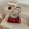 Bolsa tote versátil e moderna estilo Maillard para ombro e axila, novo design retrô de nicho, bolsa feminina de luxo leve