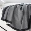Manta Simples Estilo Europeu, Manta de Cama com Ar Condicionado, Xale Manta de Escritório, Manta de Sofá, Manta Macia Listrada, Feita Sob Medida