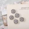 Acessórios para Nail Art da Nova Série Floco de Neve Outono e Inverno, Zircônia Ultra Brilhante de Luxo Leve, Diamante Floco de Neve Metálico, Decoração de Unha Usável de Natal