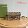 Suministro Transfronterizo Bolso Caja Monograma Clásico Nuevo Doble G Horsebit 1955 Mini Bandolera Cruzada Bolso de Mujer