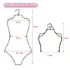 Colgador de ropa de punto de fábrica colgador de traje de baño body colgador de traje de baño de hierro forjado estante de exhibición colgador plano de metal para traje de baño