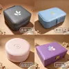 Caja de joyería portátil directa de fábrica con espejo, caja de joyería de lujo de alta gama, caja de almacenamiento de pulsera de cristal, collar, pendientes al por mayor