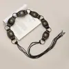 Cadena de Cintura Elegante de Metal con Girasol para Mujer de Comercio Exterior, Accesorio de Cintura Ajustable para Vestido, Cinturón de Cadena Multicapa de Gama Alta