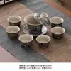 Conjunto de Chá Pequeno Conjunto Doméstico Cerâmica Kung Fu Conjunto de Chá Uma Bule Seis Xícaras Escritório Recepção Preparo de Chá Bule Xícara de Chá
