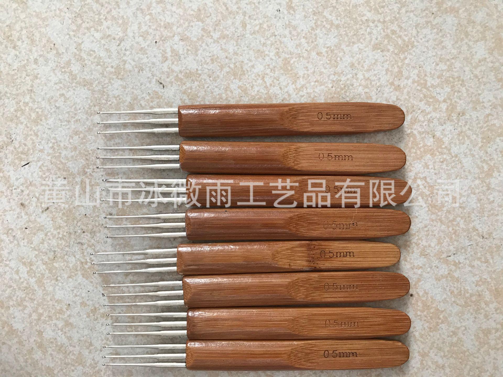 三头竹柄钩针