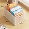Caja de almacenamiento de libros de gran capacidad con ruedas, cesta de almacenamiento móvil para mochilas de estudiantes de secundaria, organizador de libros para el aula