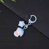 Festival de Mediados de Otoño Llavero de Conejo Correa para Teléfono Colgante Decoración de Pareja Regalo Encanto para Mochila Adorno para Llaves