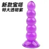 Tapón anal con forma de pagoda, masturbador femenino, pene artificial, vagina artificial, carne suave de forma única, dispositivo de expansión anal realista y cuentas de placer para uso íntimo