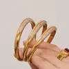 Pulseira com Fecho Geométrico de Céu Estrelado Misterioso Estilo Ins Zircônia Completa Moda Pulseira de Aço Inoxidável Joias Transfronteiriças Europeias e Americanas