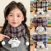 Bufanda Casual de Estilo Infantil para Otoño e Invierno 2025 Dibujos Animados Estilo Dibujos Animados Niñas Todo el Año Primavera y Otoño Estudiantes Versátil Bebé