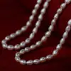 Accesorios para el Cabello con Cuentas DIY Hechos a Mano Zhejiang Cuentas Pequeñas de Arroz 4-8mm Productos Semi-Terminados Venta al por Mayor Collar Perla de Cultivo de Agua Dulce Joyería con Forma de Arroz
