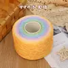 Fio de algodão mercerizado degradê em formato de bolo, fio de oito cabos tecelado à mão, multicolorido, não forma bolinhas, respirável para manta e xale