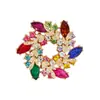 Broche de Bauhinia Totalmente Ecológico para Mujer, Exquisita Guirnalda de Corsage de Alta Gama Resistente Incrustada de Diamantes Pin para Accesorios de Ropa