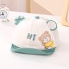 Gorra de béisbol para bebé, gorra de red para niños a juego de colores con oso HI japonés, gorra de verano para bebé, delgada, transpirable, sombrero para el sol