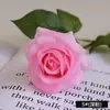 Rosas Humectantes Simuladas Decoración del Hogar Accesorios de Boda Flores Falsas Flor Simulada Rama Única Tacto Humectante Rosas de Seda