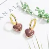 Pendientes de Corazón Rojo para Mujer de Alta Gama Lujo Ligero Pendientes Largos Otoño Invierno Pendientes Retro 2022 Nueva Tendencia Año Nuevo