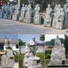 Escultura em pedra Escultura de figura antiga Decoração de paisagem quadrada Granito Vinte e quatro Escultura de piedade filial Personalizada Várias formas
