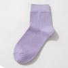 Calcetines de Primavera para Mujer, Calcetines Lavables Anti-Pilling, Calcetines Casuales de Algodón, Calcetines de Tubo Medio de Color Sólido Estilo Japonés, Calcetines Casuales Versátiles