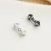 Prata Esterlina S925 Prata Tailandesa Corda Trançada DIY Pestle de Diamante com Contas Pulseira de Brincar Estilo Xizang Colar Contas Soltas Acessórios