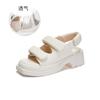 Nuevas Sandalias 2026 Verano Moda Femenina Cómodas Tacón Grueso Velcro Sandalias Deportivas Casuales Sandalias Estilo Chanel