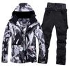 Roupa de esqui masculina espessada à prova d'água respirável prancha única prancha dupla roupa de esqui inverno neve quente equipamento de esqui