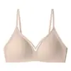 Atacado do Fabricante Popular Transfronteiriço Roupa Íntima Sem Costura para Mulheres, Sutiã Push-Up Sem Fio para o Verão, Estilo Fino com Belo Design nas Costas