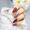 Manicure usar unha acabada adesivo de unha postiça estilo ins europeu e americano comprimento médio branco puro Quer popular 24 peças embalado