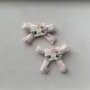 Acessórios Fofos de Coração Listrado com Laço Kt Grampo de Cabelo Capa de Celular Bolsa de Meia Acessórios para Boneca Animal de Estimação Decoração DIY