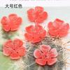 Pétalos de peonía degradados de jade sintético DIY flor de hibisco de jade sintético hecha a mano con cuentas accesorios de tocado antiguo de cinco pétalos de alta calidad