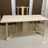 Cadeira com encosto arredondado cadeira de madeira maciça madeira bruta sem acabamento nova cadeira estilo chinês Grand Tutor encosto cadeira atacado DIY montagem manual