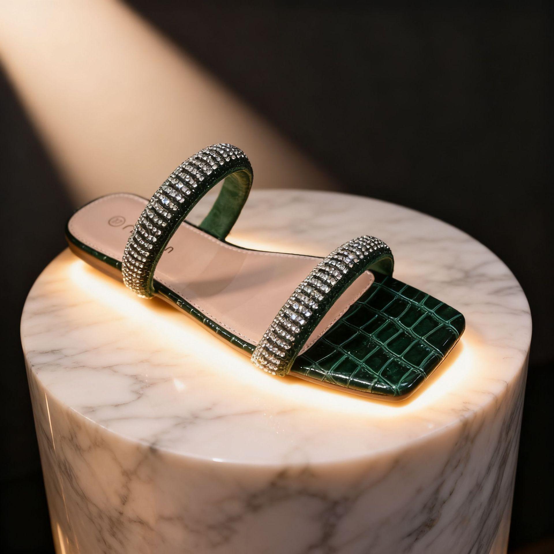 去水印-自动去印-生成特定场景的模特上脚图