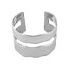 B3051 Pulsera de Metal Geométrica de Personalidad Retro Europea y Americana Transfronteriza Diseño de Personalidad de Lujo Ligero Pulsera de Ala Ancha