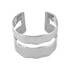 B3051 Pulsera de Metal Hueco Geométrico Retro Transfronteriza Europea y Americana Moda Personalidad Brillo Sentido del Diseño Pulsera Abierta
