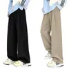 Calças Casuais Pequenas com Caimento no Estilo Old Money para Homens e Mulheres Outono Soltas Estilo para o Trabalho Emagrecedoras Retas Calças Casuais Cor Cáqui