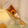 8 de Março Festival da Deusa das Mulheres Dia das Mães Simulação Buquê de Sabonetes Girassol Caixa de Presente de Mão com Flores Combinadas para Presente