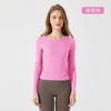 Top de Yoga con Cintura Ajustable de Primavera, Ropa de Fitness Holgada que Cubre la Piel, Cubre Ropa Deportiva Fina de Modal Amigable con la Piel, Mangas Largas